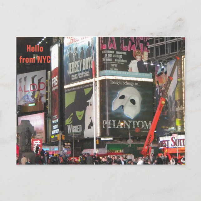 Hi von der NYC Postkarte! Postkarte (Vorderseite)