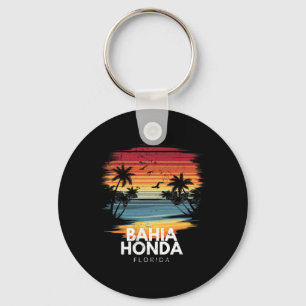 Hia Honda State Park Florida Surfbrett Surfen Vin Schlüsselanhänger