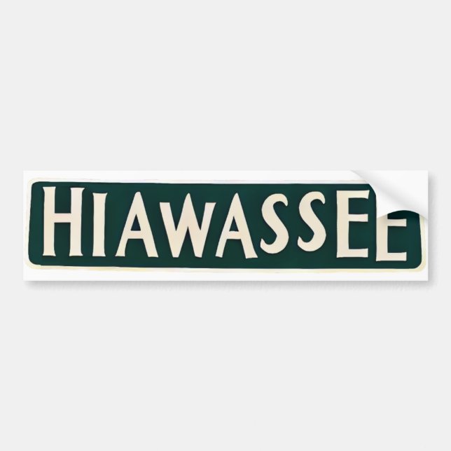 Hiawassee Autoaufkleber (Vorne)