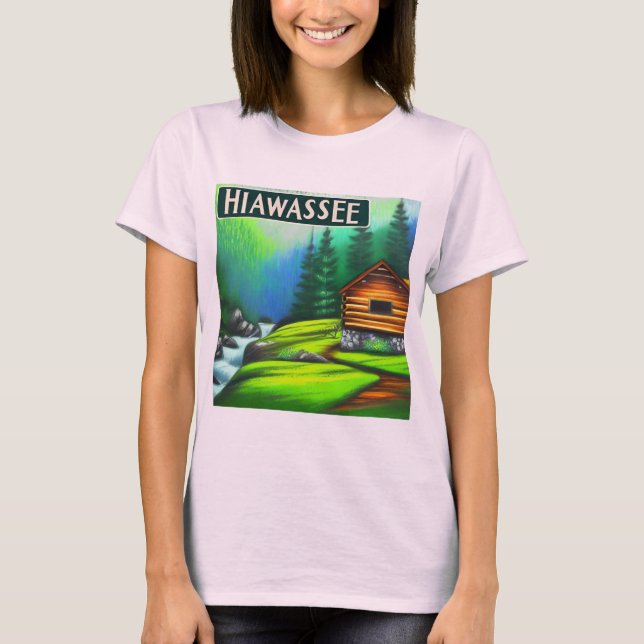 Hiawassee, GA Mountain Cabin T - Shirt (Vorderseite)