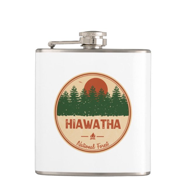 Hiawatha National Forest Flachmann (Vorderseite)