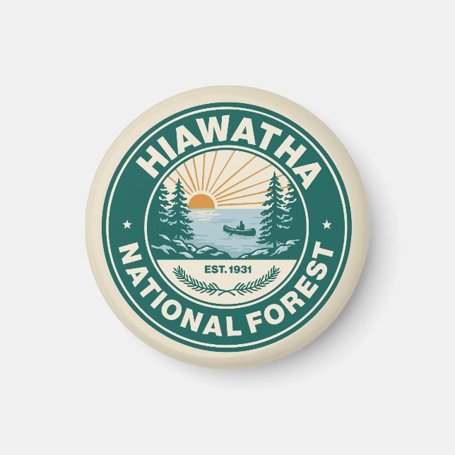 Hiawatha Nationalforst Magnet (Vorne)
