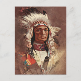 Hiawatha Native Amerikanische Ureinwohner Chief Em Postkarte