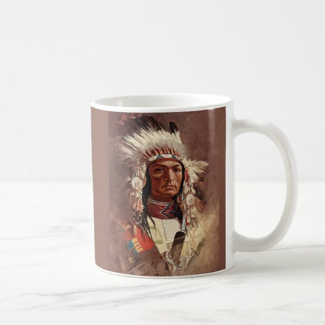 Hiawatha Native Amerikanische Ureinwohner Chief Po Kaffeetasse (Rechts)
