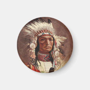 Hiawatha Native Amerikanische Ureinwohner Chief Po Magnet