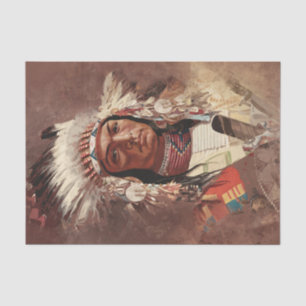 Hiawatha Native Amerikanische Ureinwohner Chief Po Seidenpapier