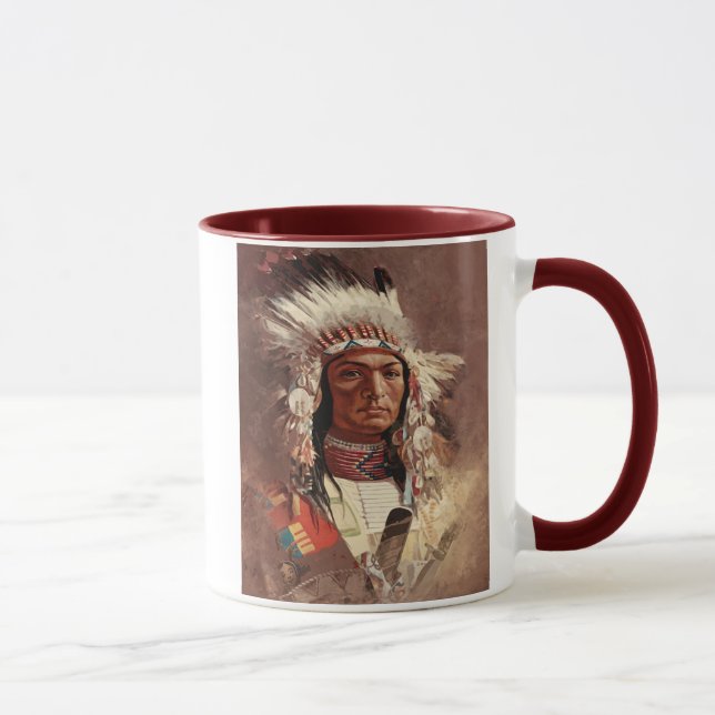 Hiawatha Native Amerikanische Ureinwohner Chief Po Tasse (Rechts)