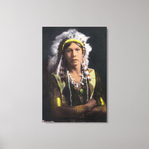 Hiawatha Porträt Leinwanddruck