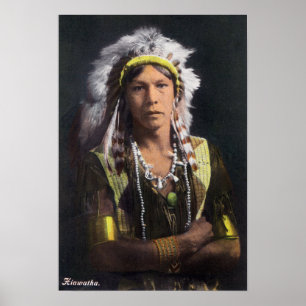 Hiawatha Porträt Poster
