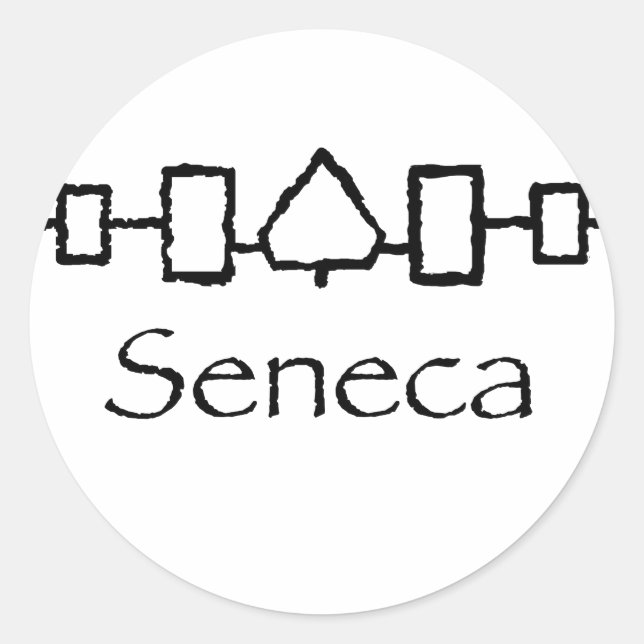 Hiawatha-Seneca02 Runder Aufkleber (Vorderseite)