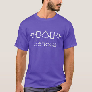Hiawatha-Seneca lila und weiß T-Shirt
