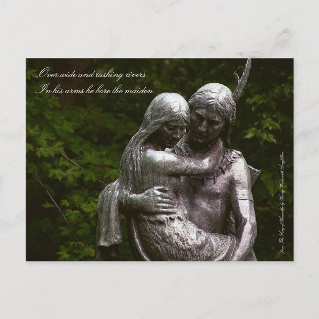 Hiawatha und Minnehaha Postcard Postkarte (Vorderseite)