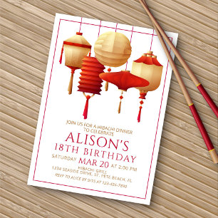 Hibachi Birthday Dinner Einladung