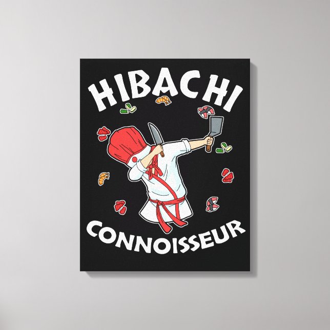 Hibachi Connoisseur Hibachi Grill Gift Hibachi Leinwanddruck (Vorderseite)