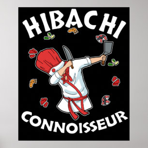 Hibachi Connoisseur Hibachi Grill Gift Hibachi Poster