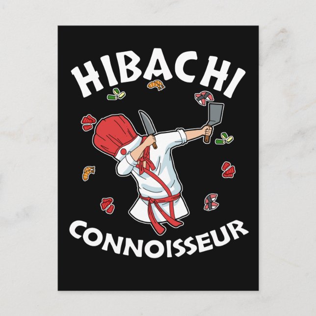 Hibachi Connoisseur Hibachi Grill Gift Hibachi Postkarte (Vorderseite)