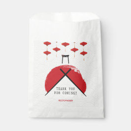 Hibachi Theme Geburtstagsparty Private Koch Japani Geschenktütchen