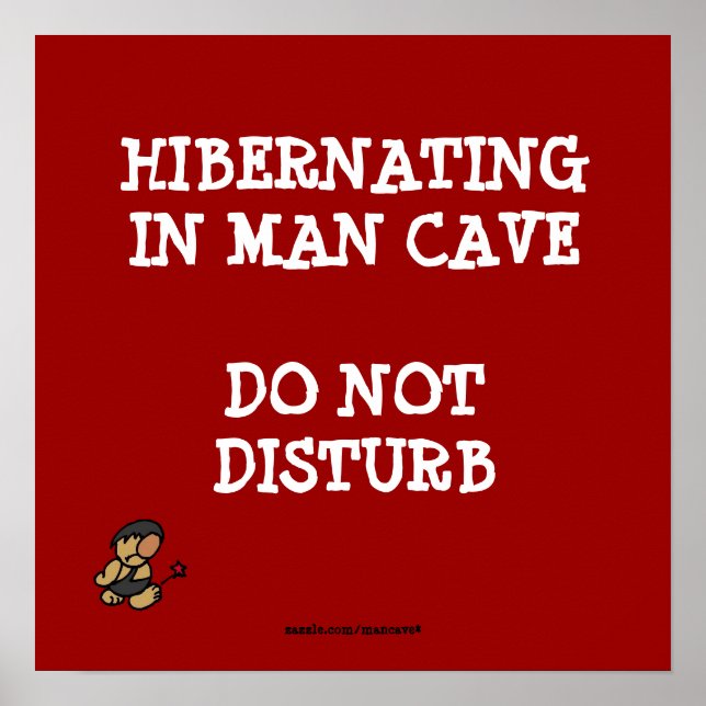 Hibernating Man Höhle Poster (Vorne)
