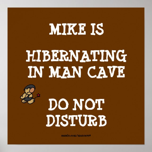 Hibernating Man Höhle Poster (Vorne)