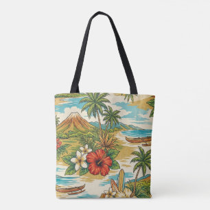 Hibiscus-Insel Hawaiian Scenic -Helle Strandtasche