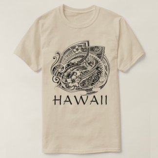 HIBISICUS POLYNESIAN TRIBAL HAWAII Blank T-Shirt