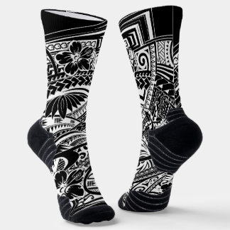 HIBISIKUS-POLYNESISCHE TRIBAL HAWAII-INSELN SOCKEN
