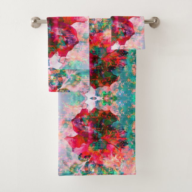 Hibisken Blume Handtuchhalter Badhandtuch Set (Insitu)