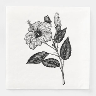 HIBISKEN BLUME III SERVIETTE