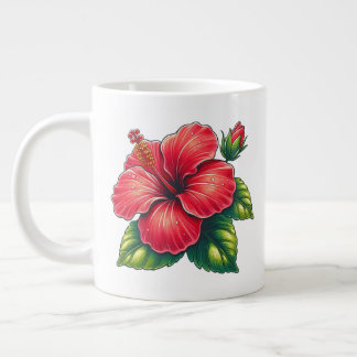 Hibisken Blume Jumbo-Tasse