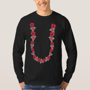 Hibisken Blume Kette Tropische Sommerferien Haw T-Shirt