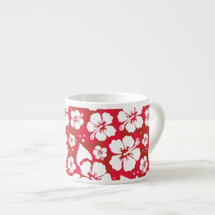 Hibisken-Blume-Muster Espressotasse