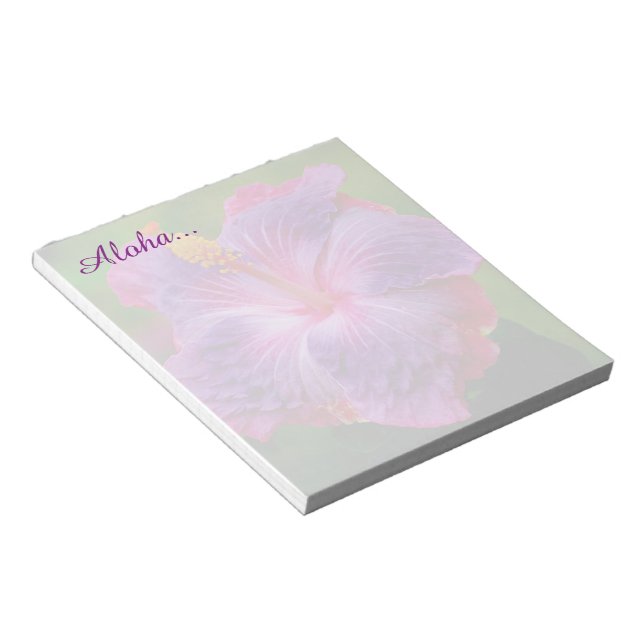 Hibisken Blume Notepad Notizblock (angewinkelt)
