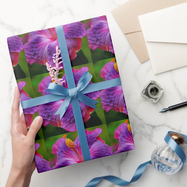 Hibisken Blume Wrapping Paper Geschenkpapier (Schenken)