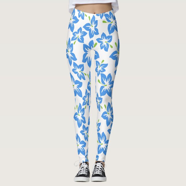 Hibisken Muster Leggings (Vorderseite)