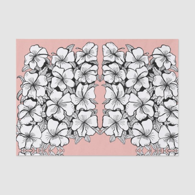 Hibisken-Tissue-Papier Seidenpapier (Vorderseite)