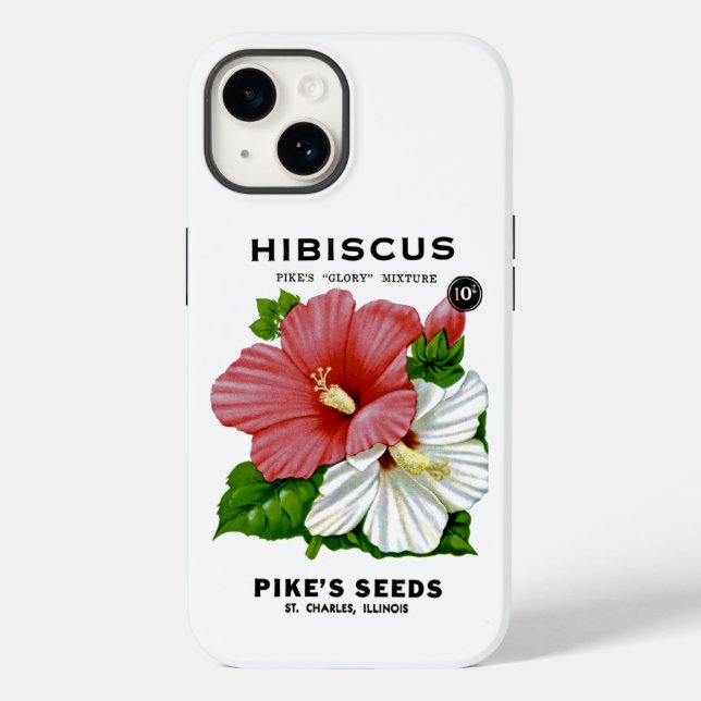 Hibisken Vintag Seed Packet Case-Mate iPhone Case (Rückseite)