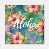 Hibiskus Aloha Aquarell Hawaii Hochzeit Flitterwoc