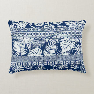 Hibiskus, Blätter: hawaiianische Tapete. Dekokissen