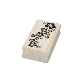 Hibiskus Blossom Garland + Ihr Backgr. Ideen Gummistempel