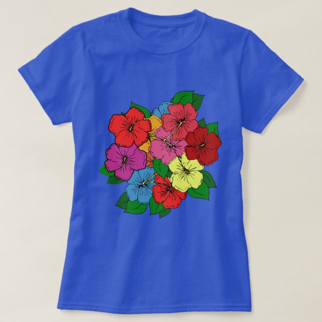 Hibiskus-Blume #6 T-Shirt (Design vorne)