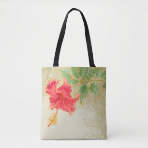 Hibiskus-Blume auf getontem Hintergrund
