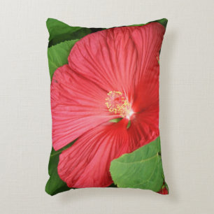 Hibiskus Blume Bright Magenta Zierkissen