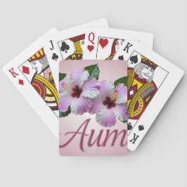 Hibiskus Blume Om spielen Karten Spielkarten