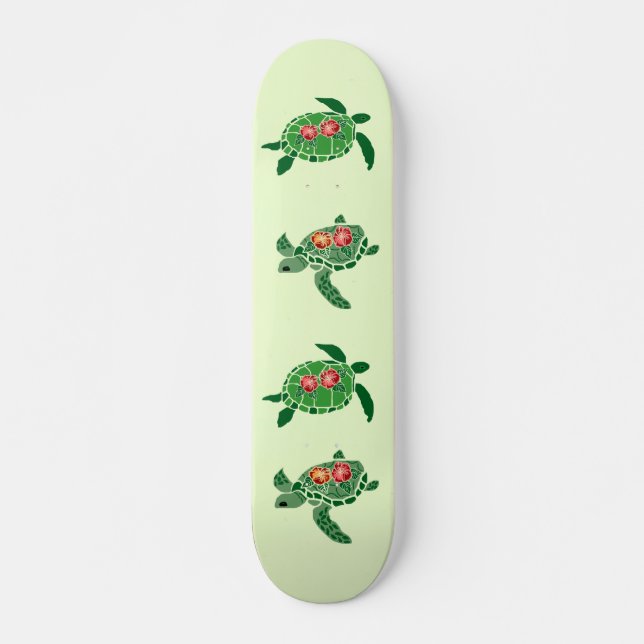 Hibiskus Blume Skateboard (Vorne)