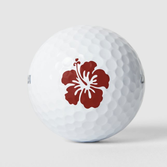 Hibiskus Blume Tropical Wilson Golf Ball Packs (Vorderseite)
