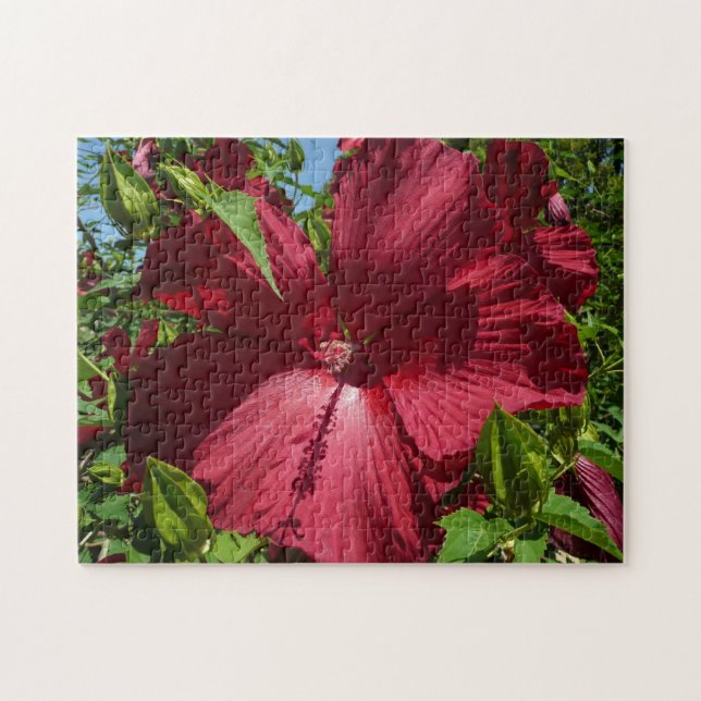 Hibiskus Blume und Blue Sky Puzzle (Horizontal)