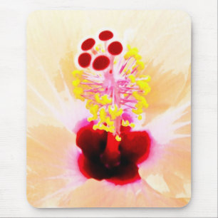 Hibiskus-Blumen-Fotografie Mousepad
