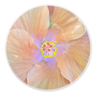 Hibiskus-Blumen-Keramikgriff Keramikknauf