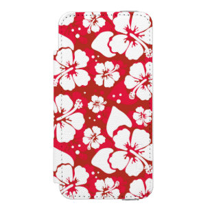 Hibiskus-Blumen-Muster Incipio Watson™ iPhone 5 Geldbörsen Hülle