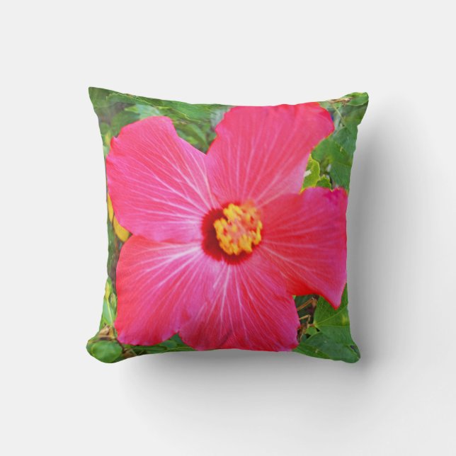 Hibiskus-Blüte Kissen (Vorderseite)